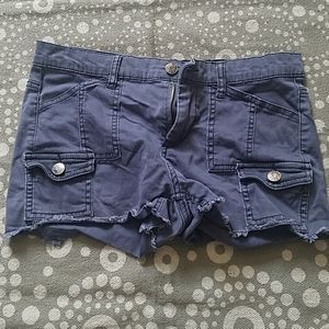 Mudd gray blue cargo shorts